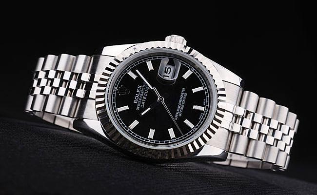 Rolex Datejust Silver Black 34mm Men Watch-RD3830 Rolex Datejust Silver Black 34mm Men Watch-RD3830