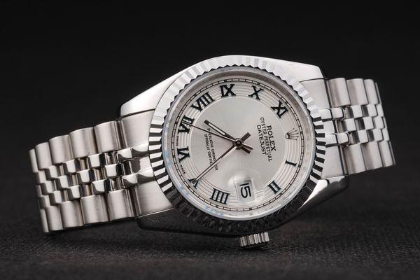 Rolex Datejust Silver White Surface Cutwork Watch-RD2391 Rolex Datejust Silver White Surface Cutwork Watch-RD2391