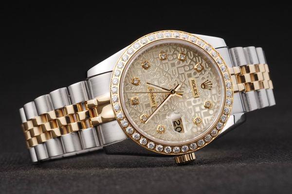 Rolex Datejust Stainless Steel Diamond Cutwork Watch-RD2388 Rolex Datejust Stainless Steel Diamond Cutwork Watch-RD2388