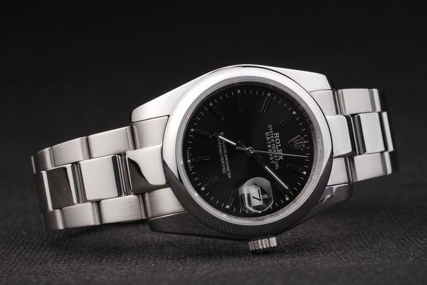 Rolex Datejust Swiss Mechanism Silver Black Watch-RD2381 Rolex Datejust Swiss Mechanism Silver Black Watch-RD2381
