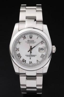 Rolex Datejust Swiss Mechanism Silver&White Watch-RD2380 Rolex Datejust Swiss Mechanism Silver&White Watch-RD2380