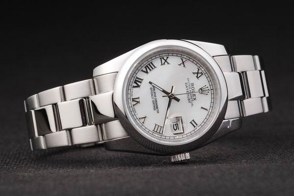 Rolex Datejust Swiss Mechanism Silver&White Watch-RD2380 Rolex Datejust Swiss Mechanism Silver&White Watch-RD2380