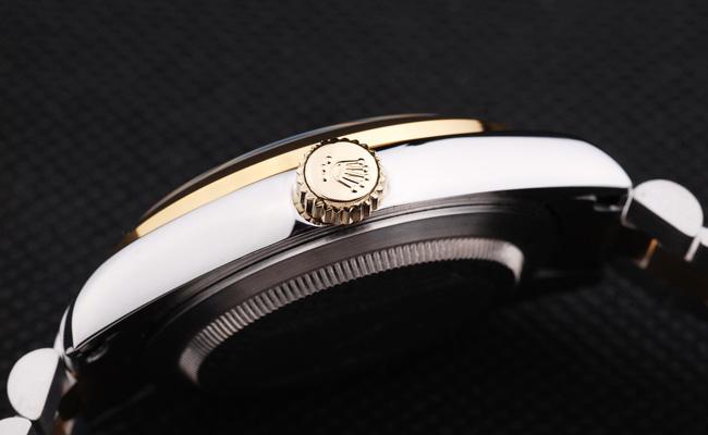 Rolex Day-Date Black Golden Stainless Steel Watch-RD2876 Rolex Day-Date Black Golden Stainless Steel Watch-RD2876