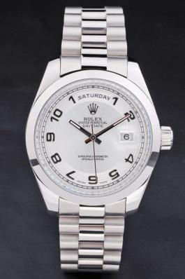 Rolex Day-Date Silver White Stainless Steel Watch-RD2904 Rolex Day-Date Silver White Stainless Steel Watch-RD2904