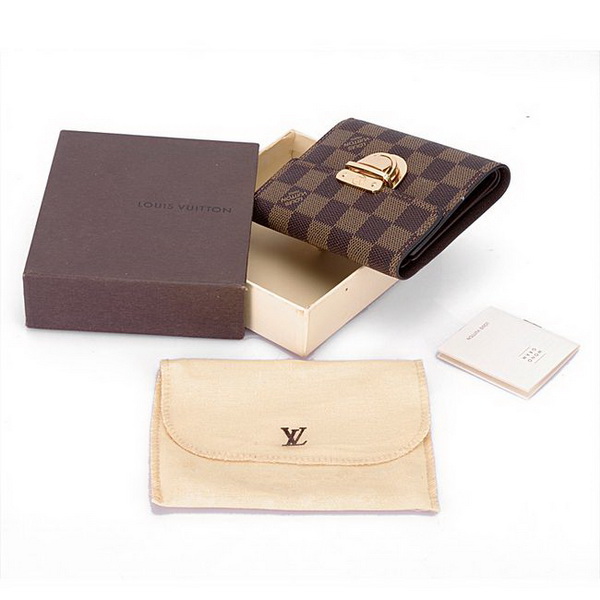 Louis Vuitton Damier Ebene Canvas Koala Wallet N60005 Louis Vuitton Damier Ebene Canvas Koala Wallet N60005